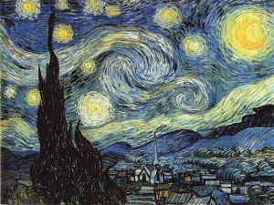 Noche estrellada de Van Gogh.