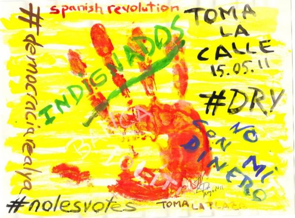 Indignados. Acuarela. 210x297. Mayo 2011-1