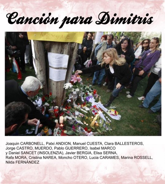 Canción para Dimitris, de Joaquín Carbonell