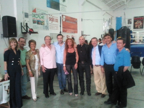 En la foto, entre otros, Zalba, De Campos, Conchi, Tristán, Visús, Segarra y Donoso