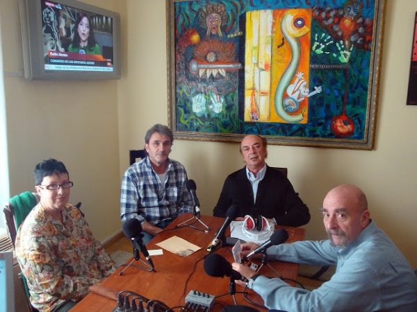 Carmen Casas, Juan Carlos Laporta y Dionisio Sanchez