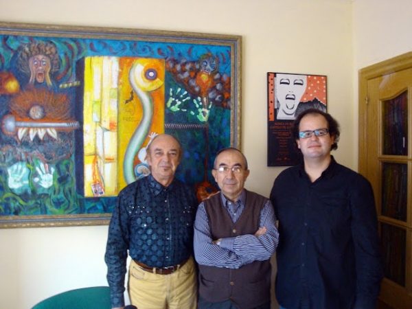 Con Fernando Gracia Guía y Javier Millán