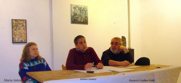 El nuevo presidente de la A.A.P.G.A., Arturo Gomez se dirige a la Asamblea