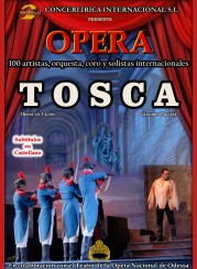 Cartel de la ópera Tosca, de Puccini