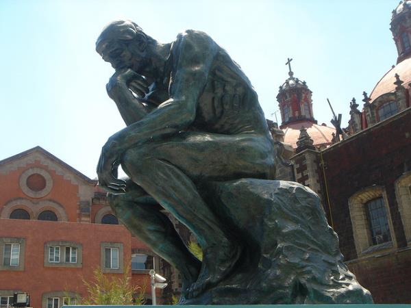 El pensador, de Rodin