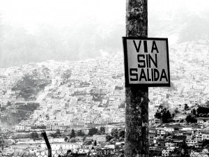 Pobreza. Favelas. Via sin salida