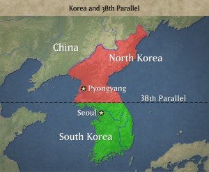 mapa corea
