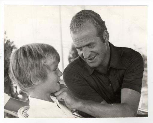 El Rey Juan Carlos y el príncipe Felipe