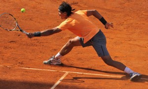 Rafa Nadal obtiene la puntuación máxima cuando es evaluado por los patrones de juego de los tenistas más eficientes. /  Marianne Bevis. 