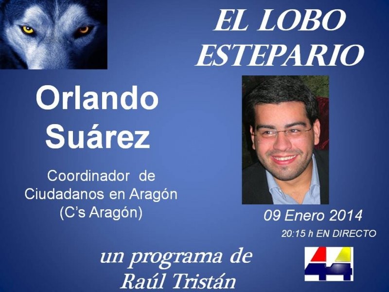 Orlando Suárez,  Coordinador de Ciudadanos en Aragón (C’s Aragón)