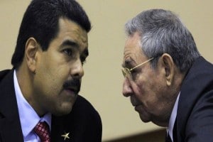Raúl Castro y Nicolás Maduro