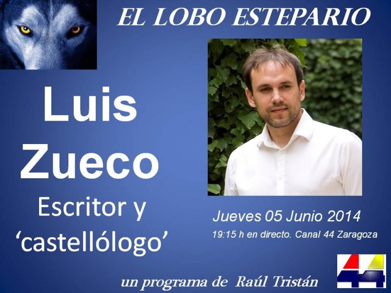 Luis Zueco, escritor y 'castellólogo', en 'El Lobo Estepario'