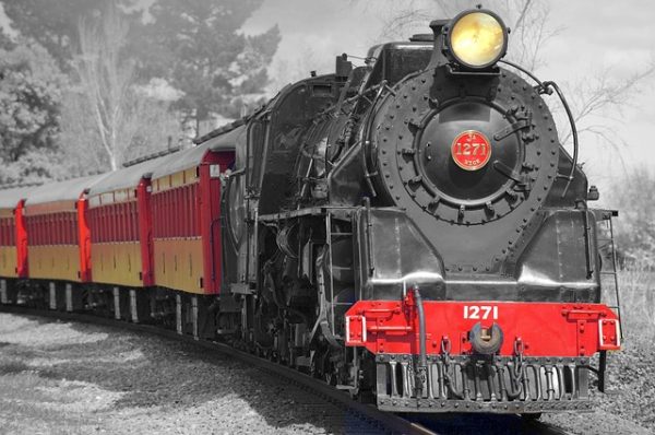 locomotora vapor Billetes AVE y de tren