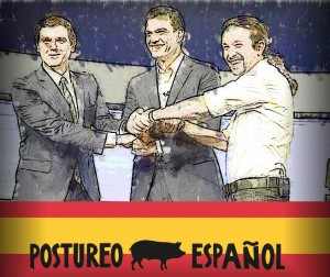 La política del postureo político español