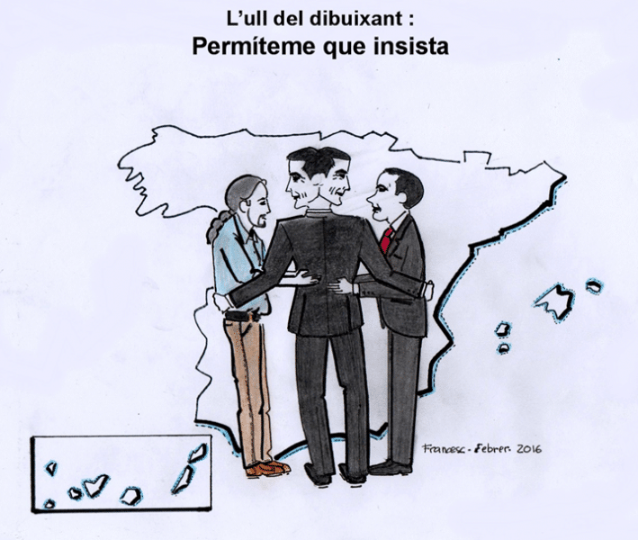 Podemos Psoe y Ciudadanos