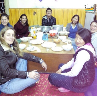 Voluntarias en la India